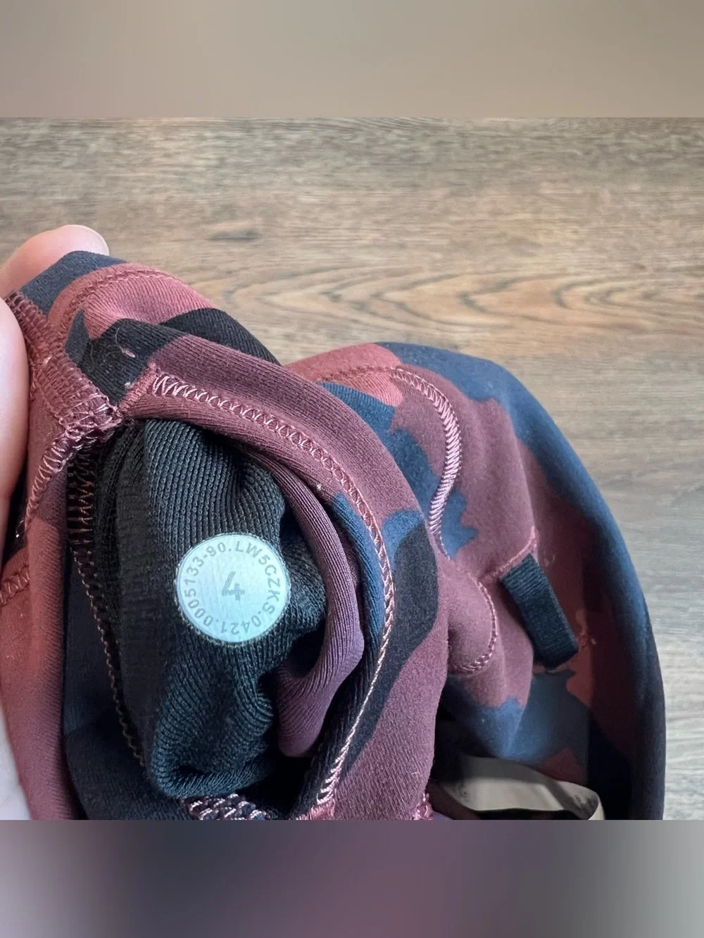 Lululemon Wunder Train High-Rise Tight 25” Heritage 365 Camo Smoky Red Night 4